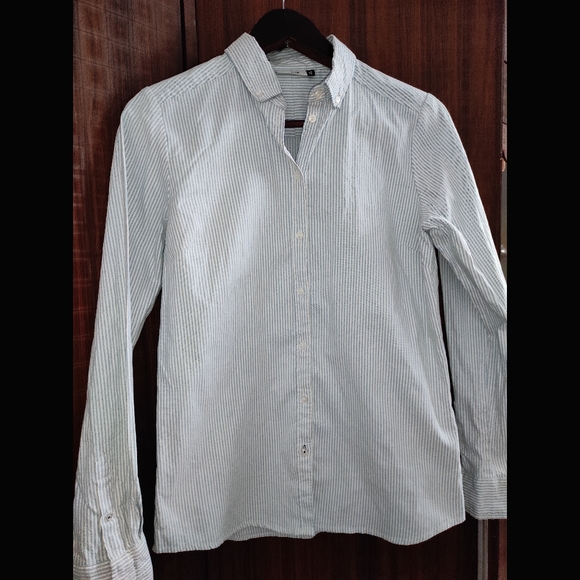 Only Tops - ❌SOLD❌ONLY White & Blue Stripe Formal Shirt